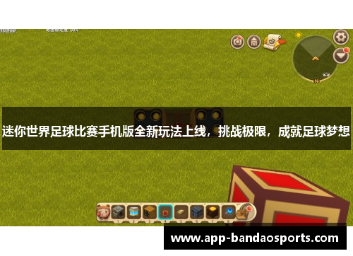 迷你世界足球比赛手机版全新玩法上线，挑战极限，成就足球梦想